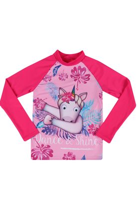 camiseta manga larga de bano para nina emoji