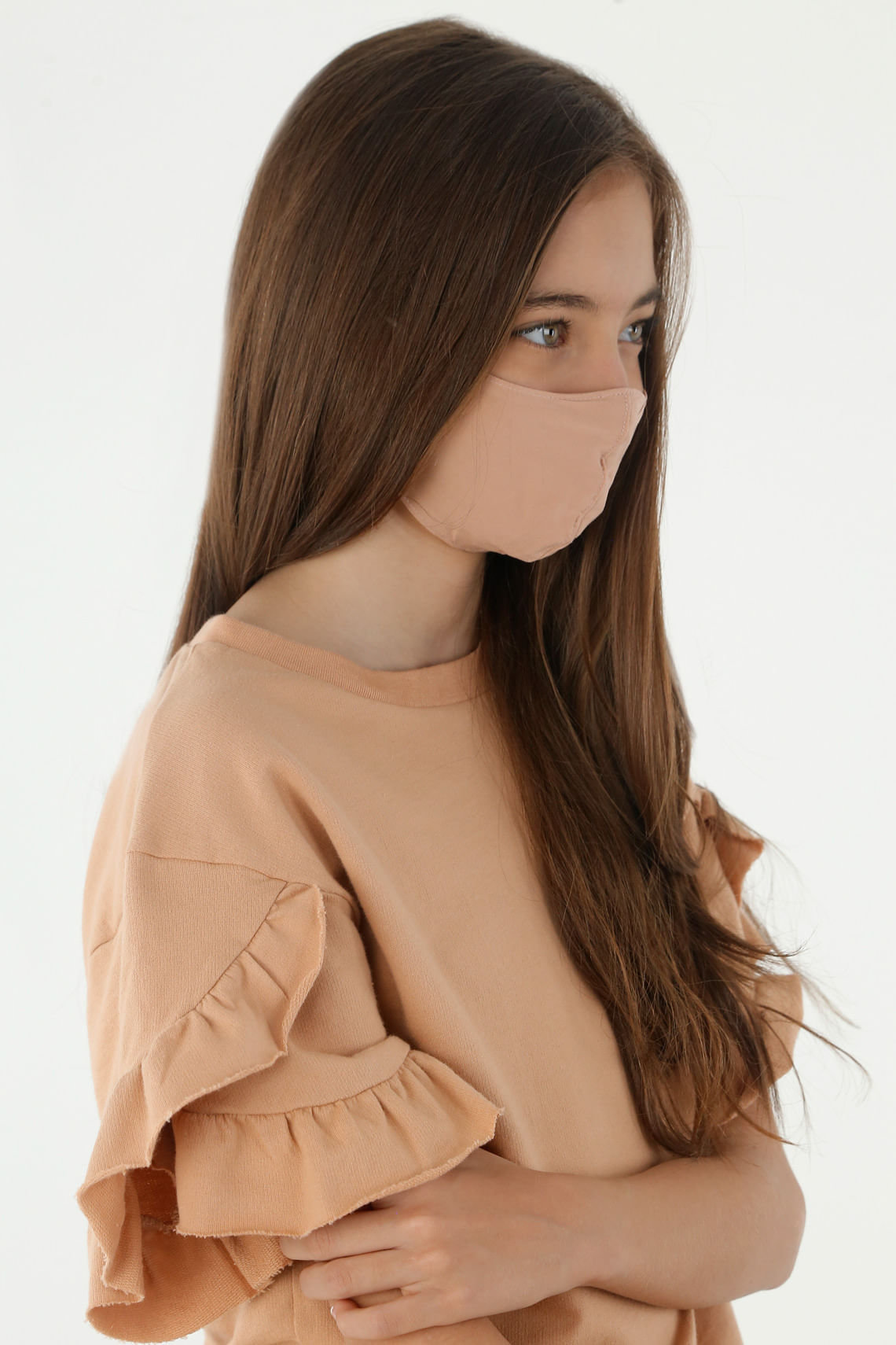 Tapabocas para niña tennis, tapabocas entero