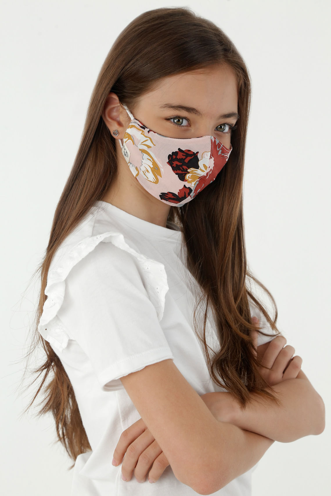 Tapabocas para niña tennis, tapabocas entero