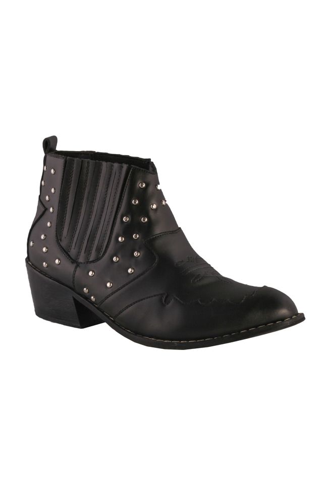 Bota texana negra para mujer urus - Mercedes Campuzano - Tennis