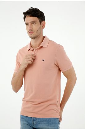 Camisa polo rosada hombre Clearance