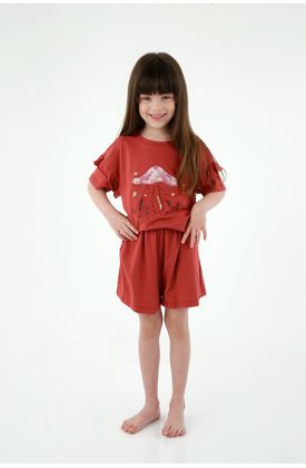pijamas-para-niña-tennis-rojo