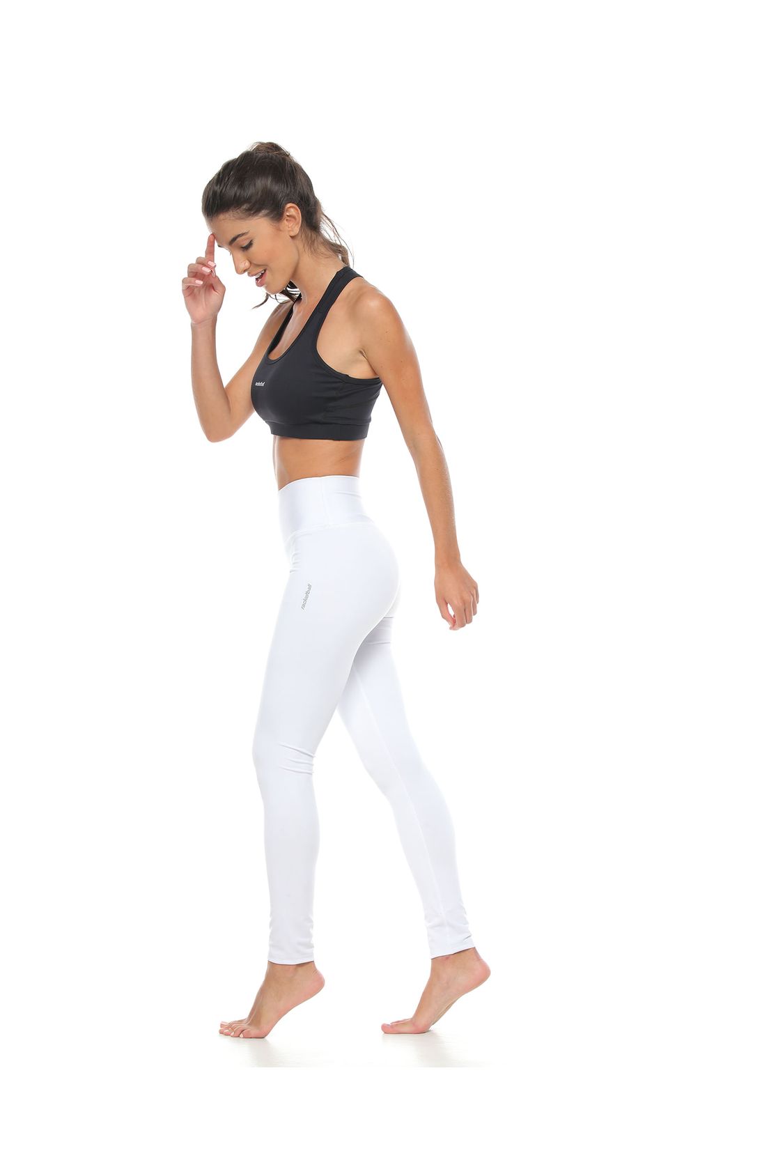 Licra Deportiva Larga, Color Blanco Para Mujer - Tennis