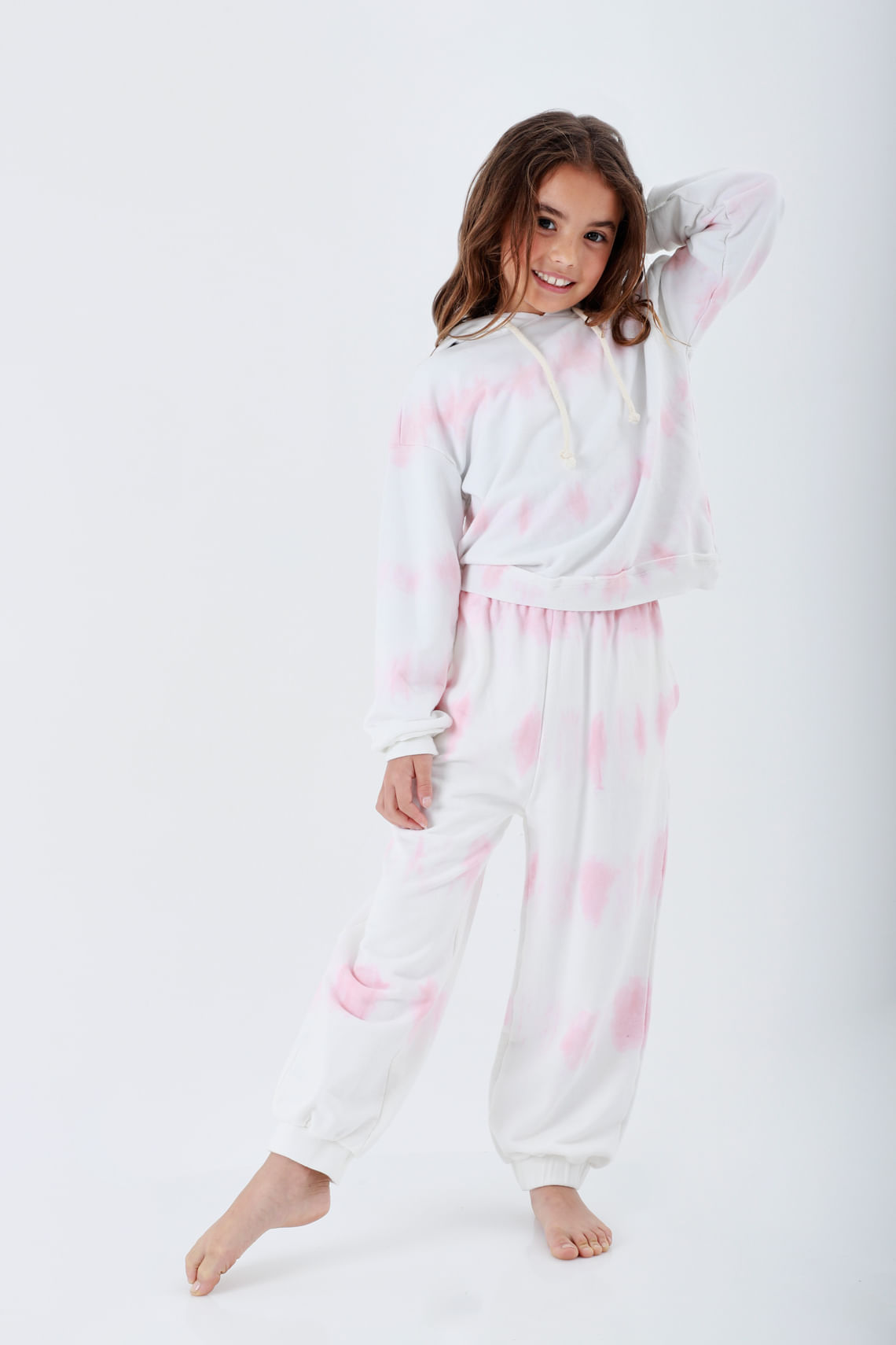 Jogger rosado para niña