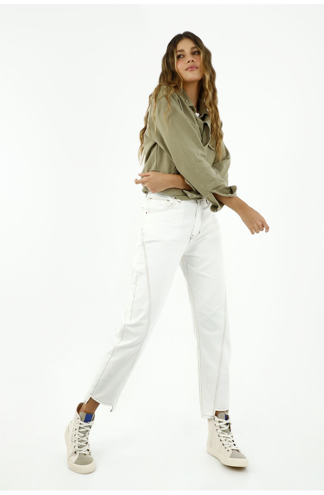 Pantalón vaquero High Rise Straight de color crudo | Vaqueros Salsa Jeans