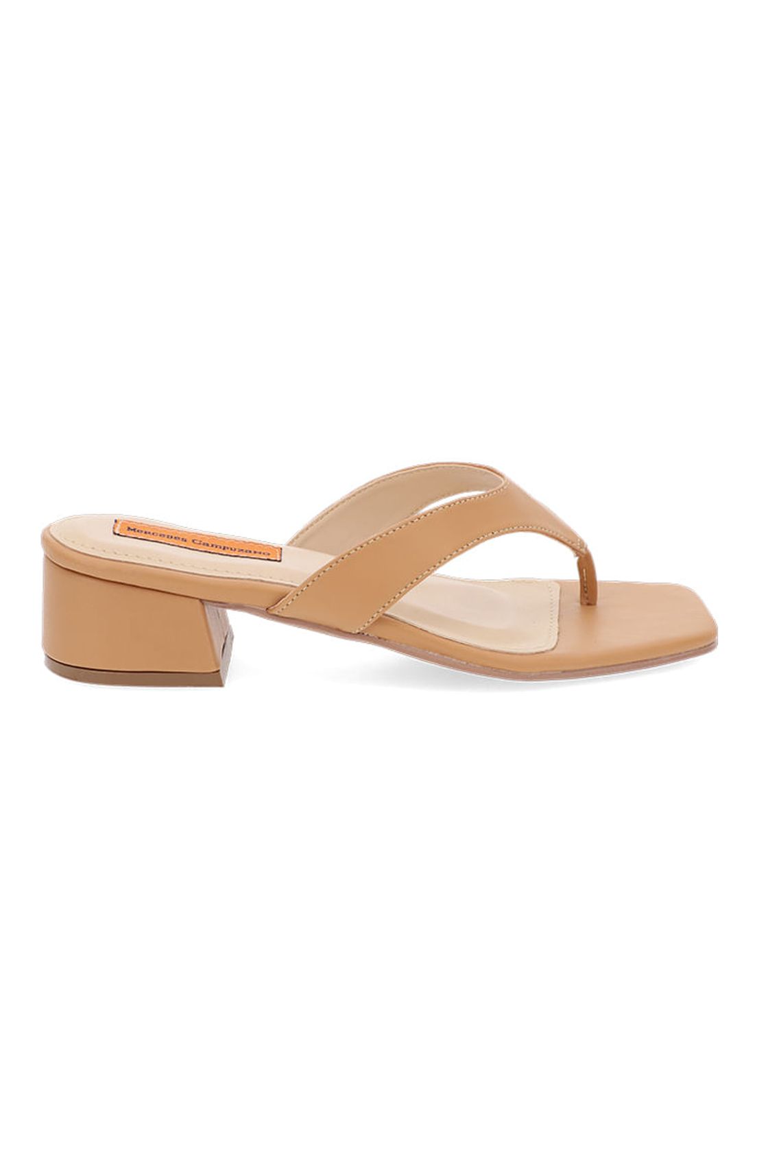 Sandalia tacon beige para mujer arts - Tennis