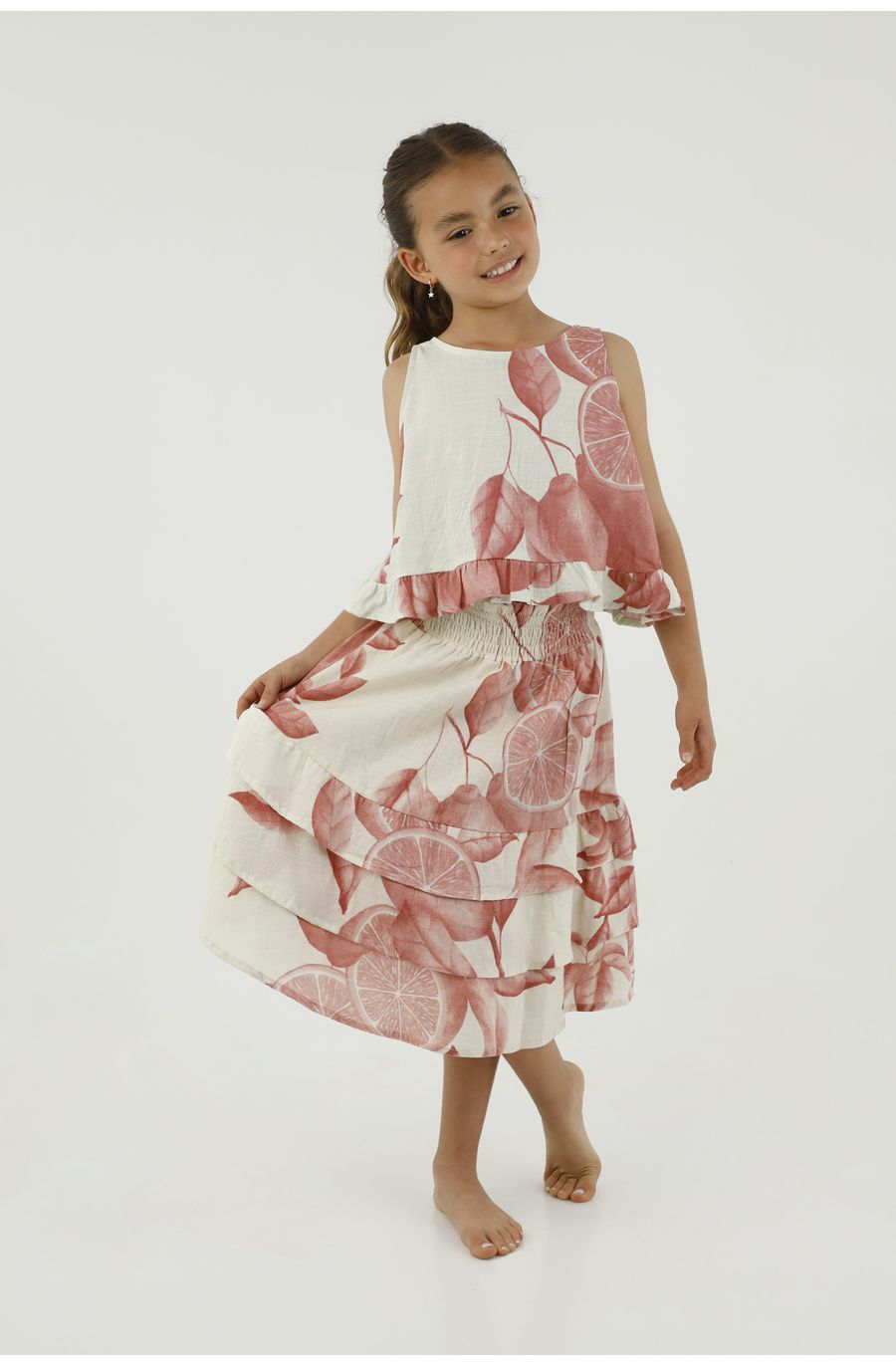 Falda midi para niña