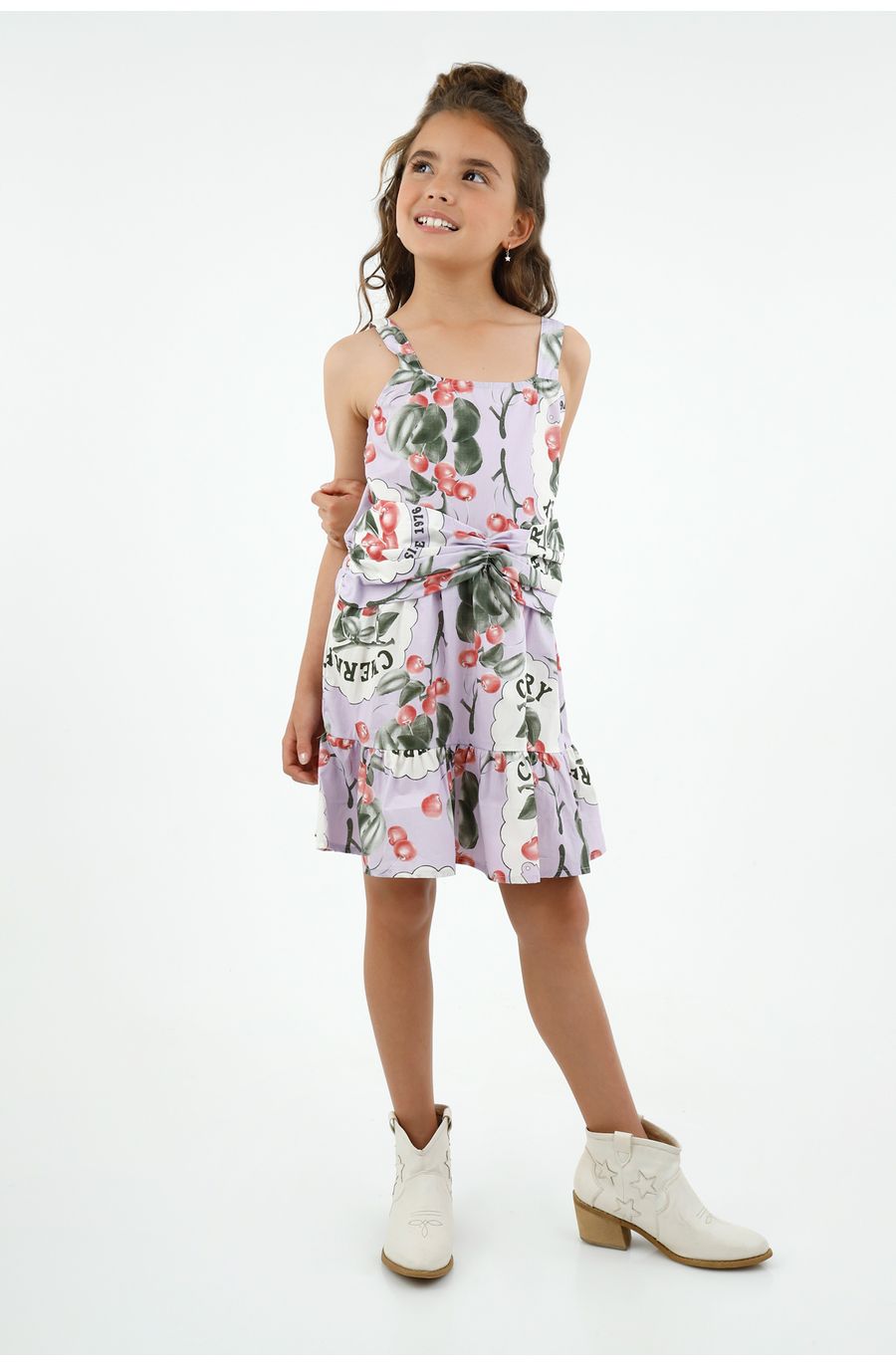 Vestido estampado para niña