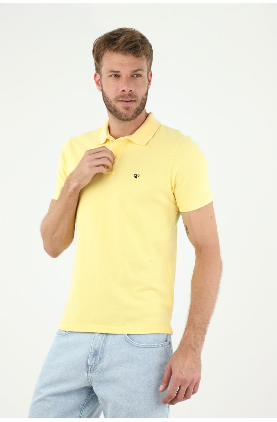 Polo amarilla 100% Algodón para hombre