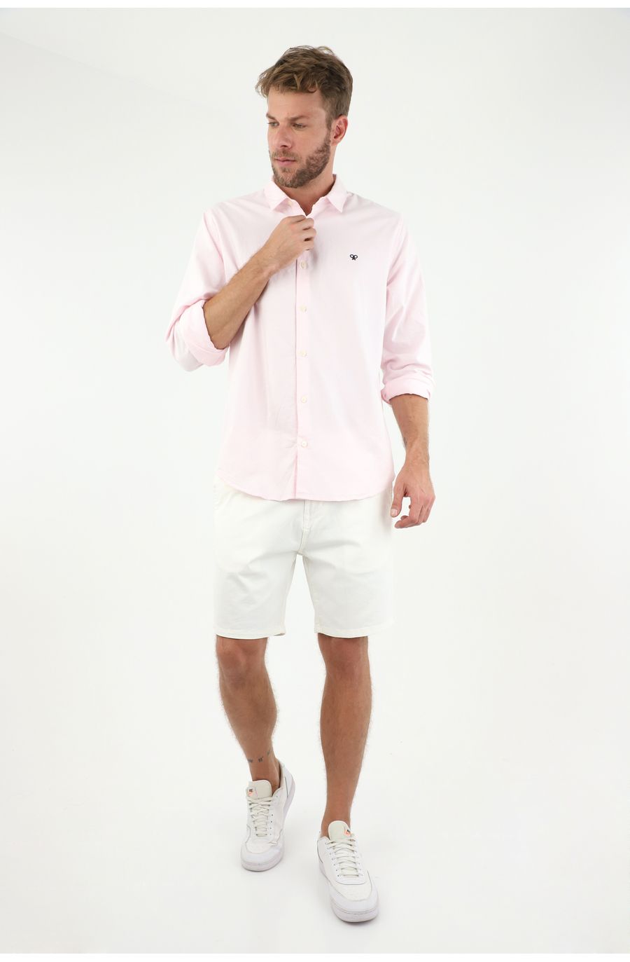 Camisa rosada para hombre