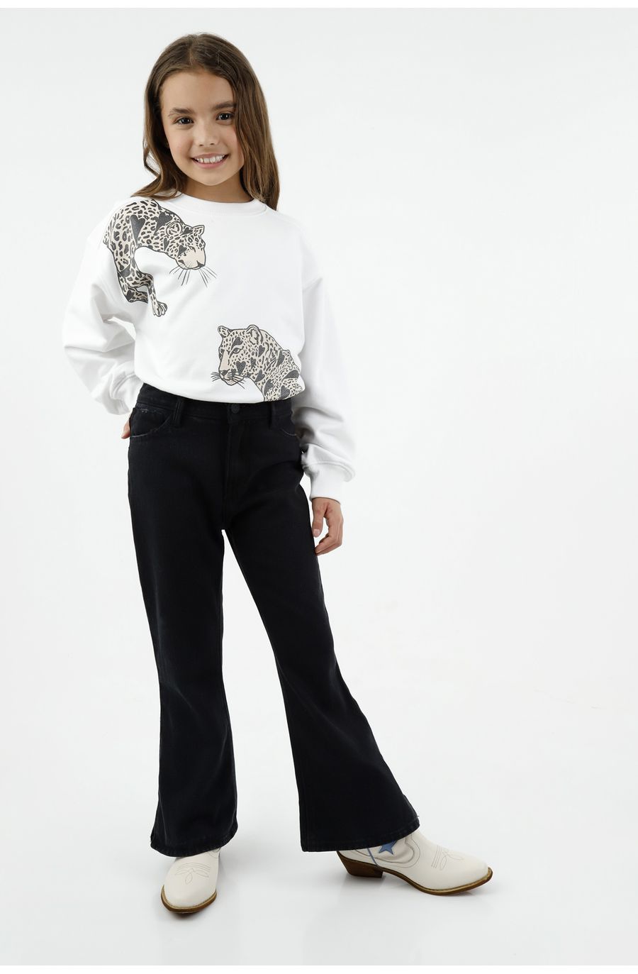 Jean clásico azul para niña