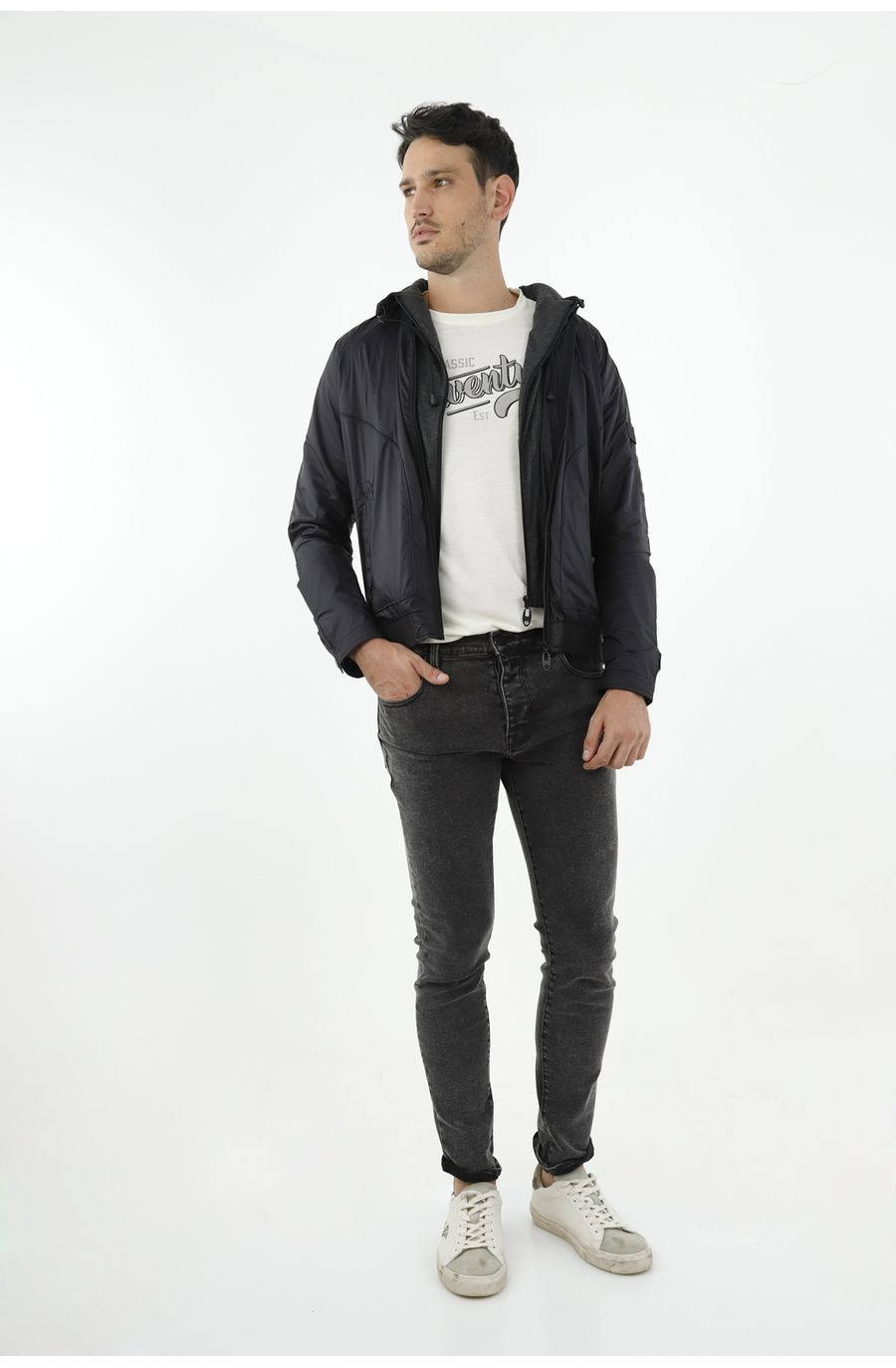 Chaqueta negra para hombre