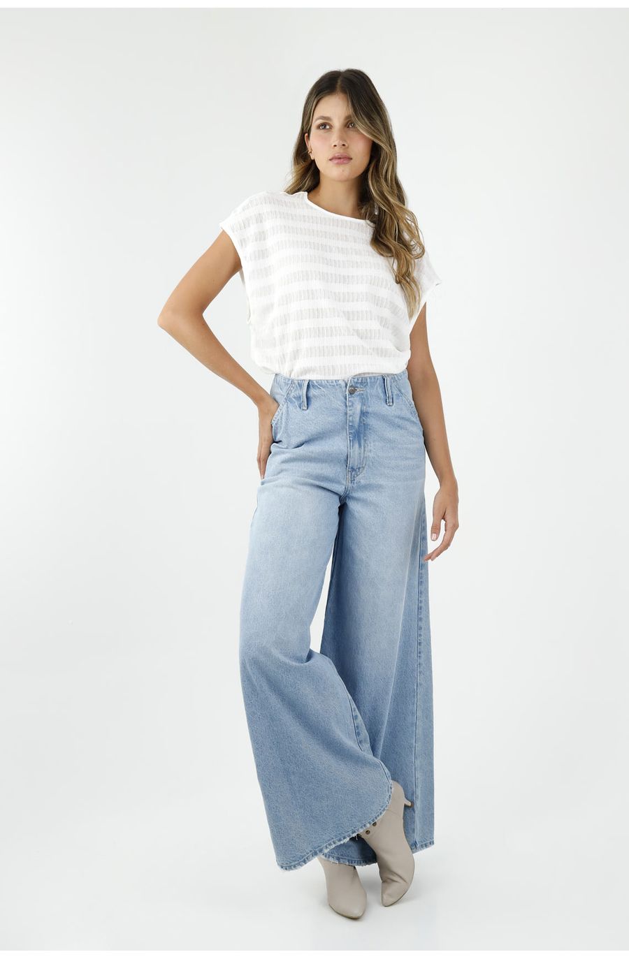 Jean Moda azul para mujer