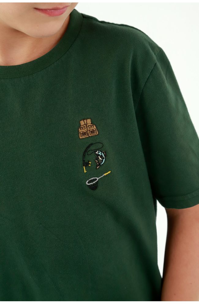 tshirt-para-niño-tennis-verde