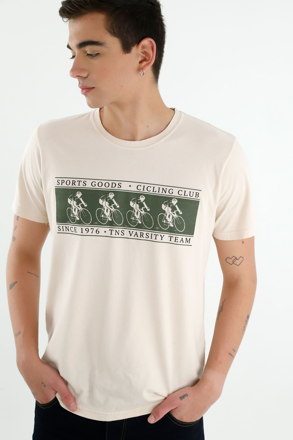 Camiseta crudo Sports good para hombre