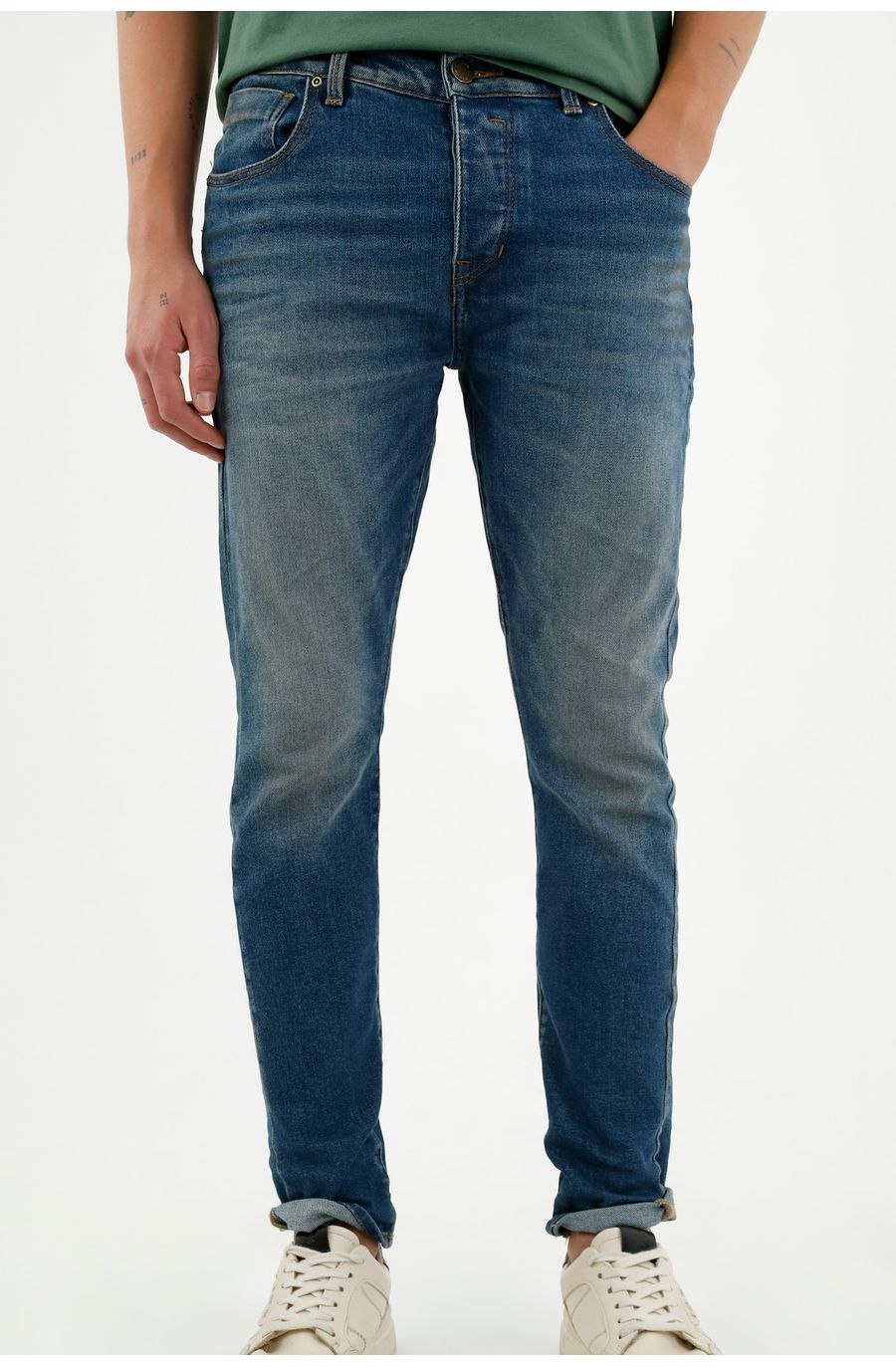 Jean Skinny azul para hombre