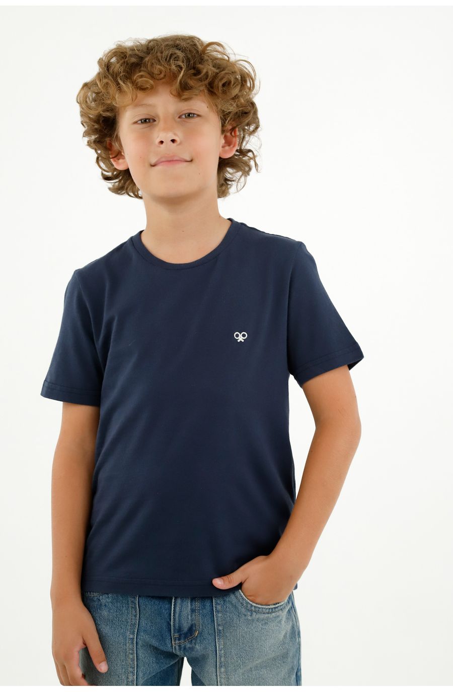 Camiseta azul para niño