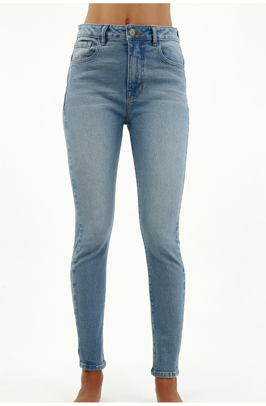 Jean tipo Jegging azul para mujer