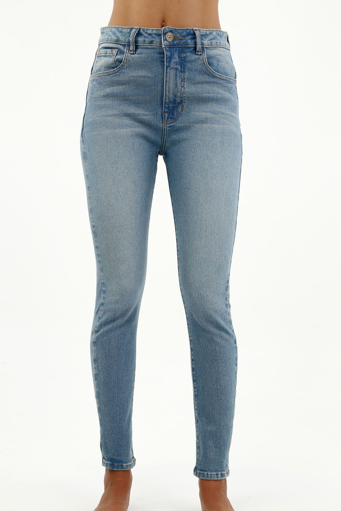 Jean tipo Jegging azul para mujer