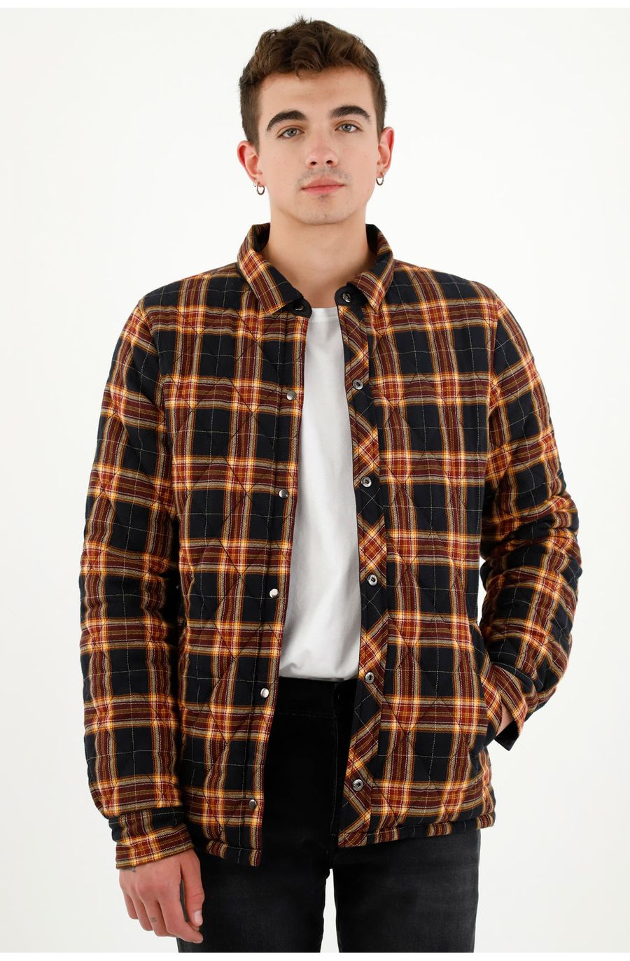 Chaqueta doble faz negra para hombre