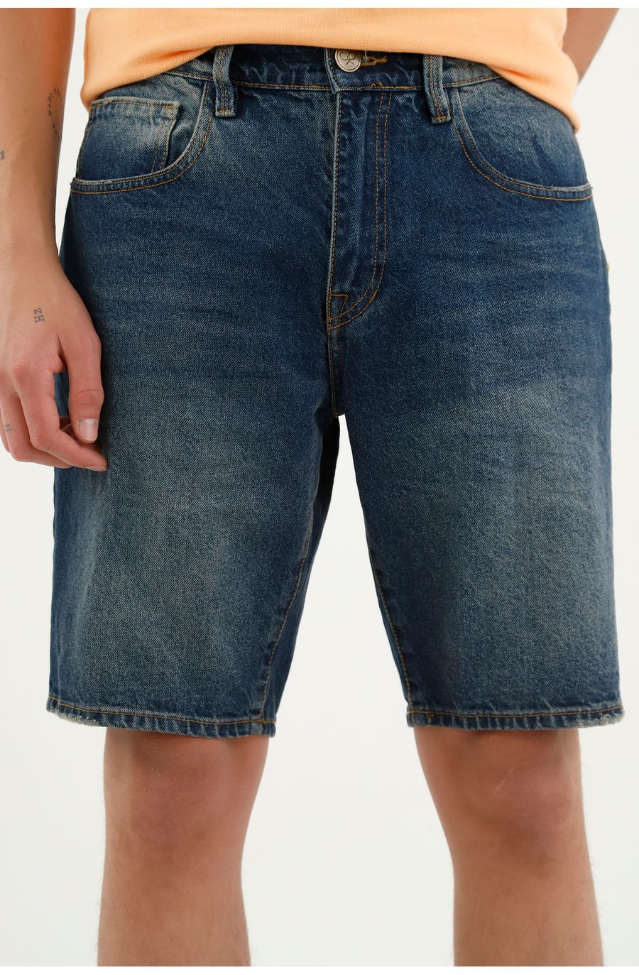 Bermuda azul para hombre