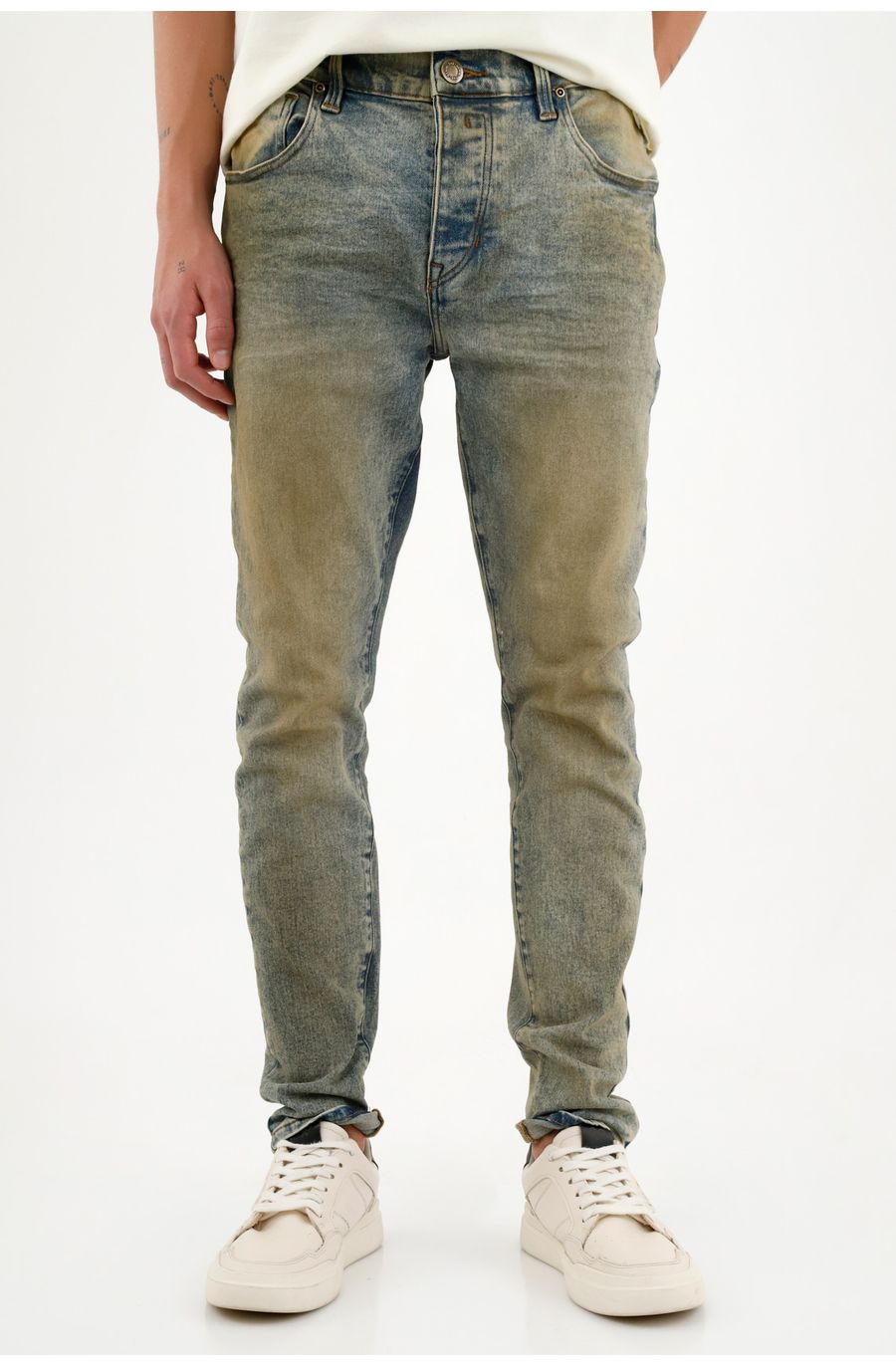 Jean Super Skinny tono claro para hombre