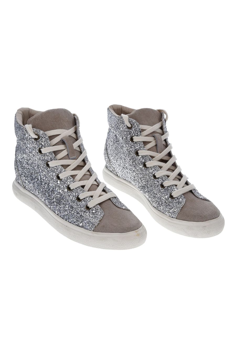 Tenis en sintético gris para mujer