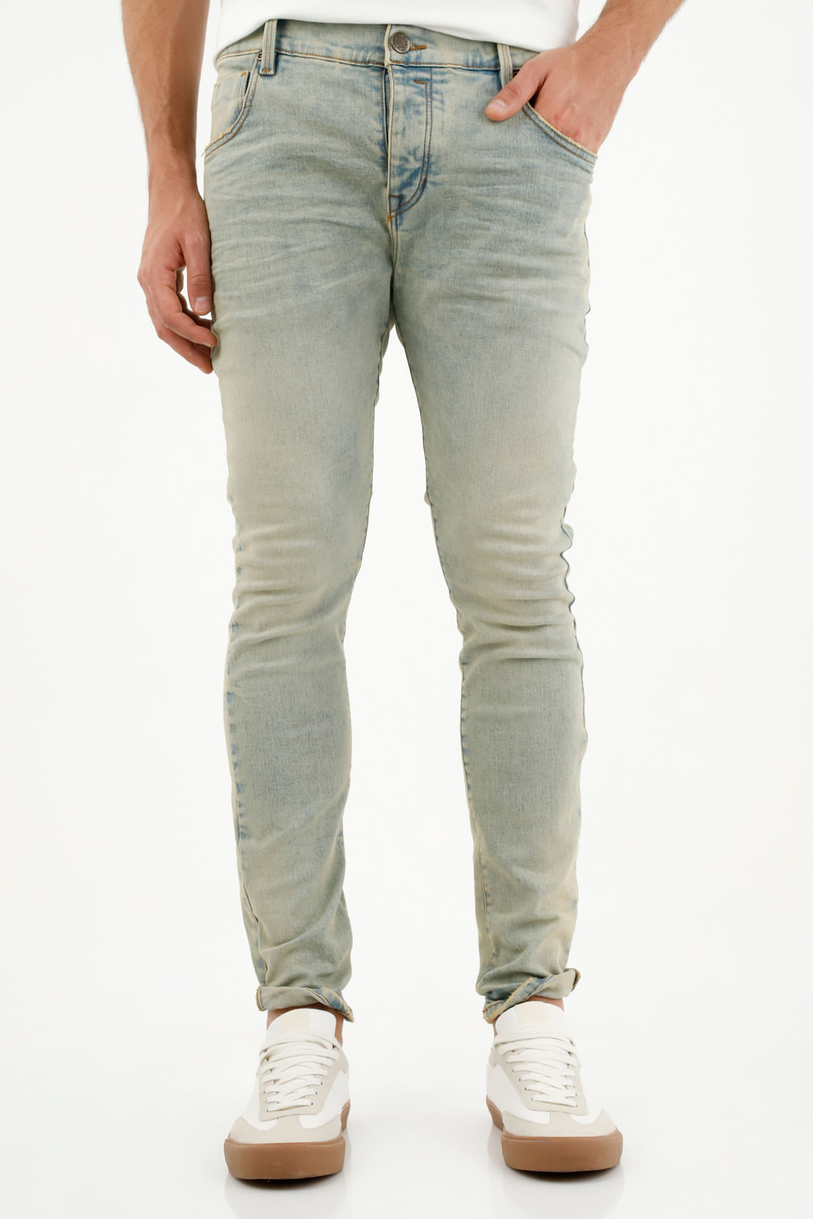 Jean Skinny azul cinco bolsillos para hombre