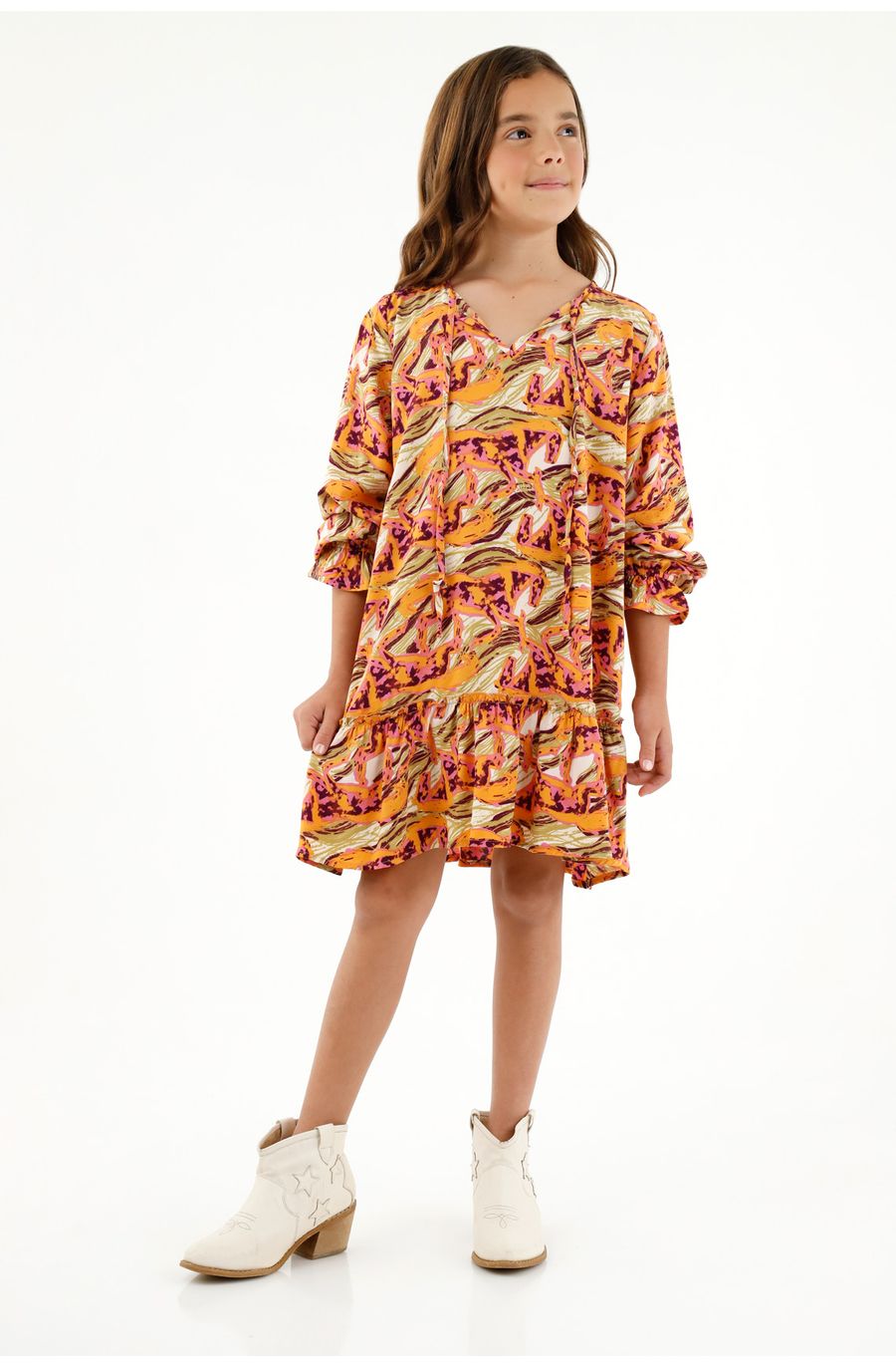 Vestido corto para niña