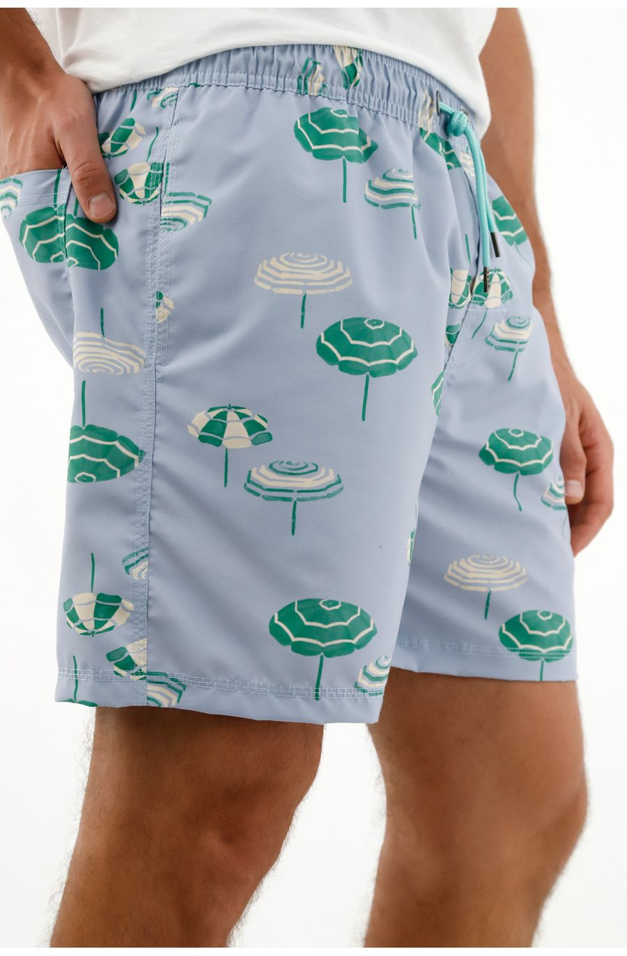 Pantaloneta estampada para hombre