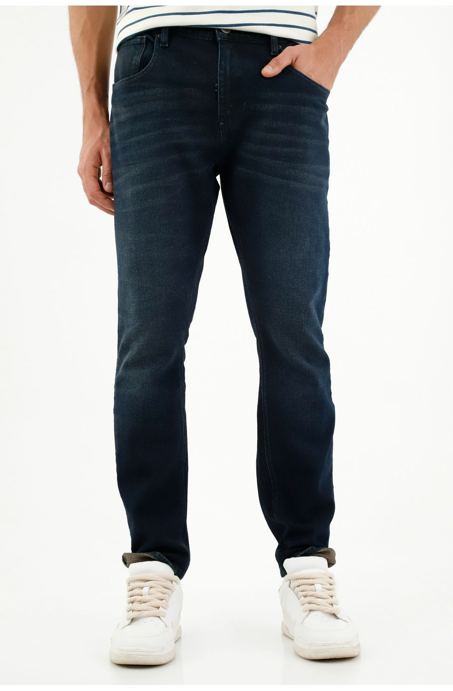 Jean Nudy azul tono oscuro para hombre