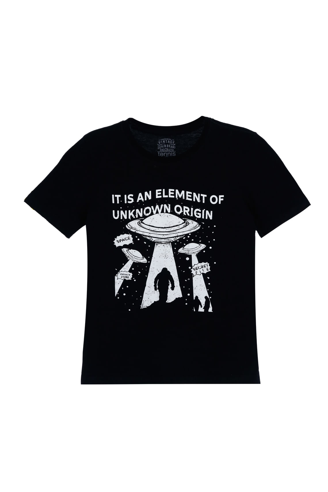 Camiseta estampada negra para niño
