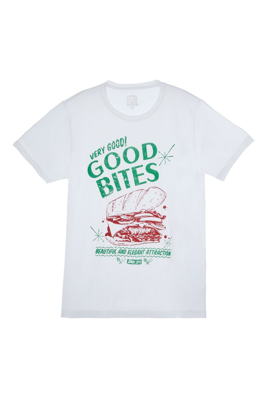 Camiseta cuello redondo blanca para hombre