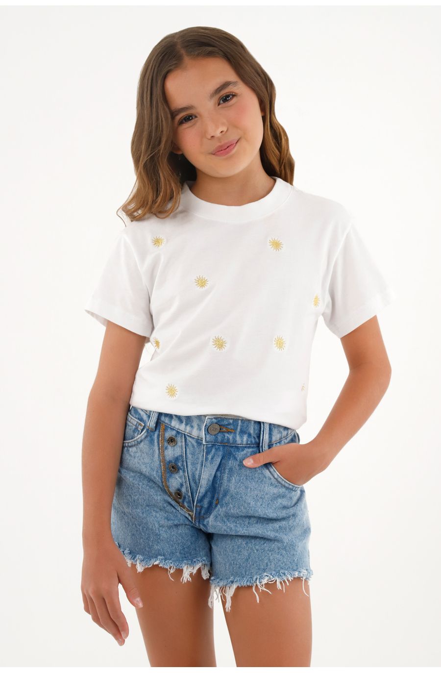 Short azul para niña