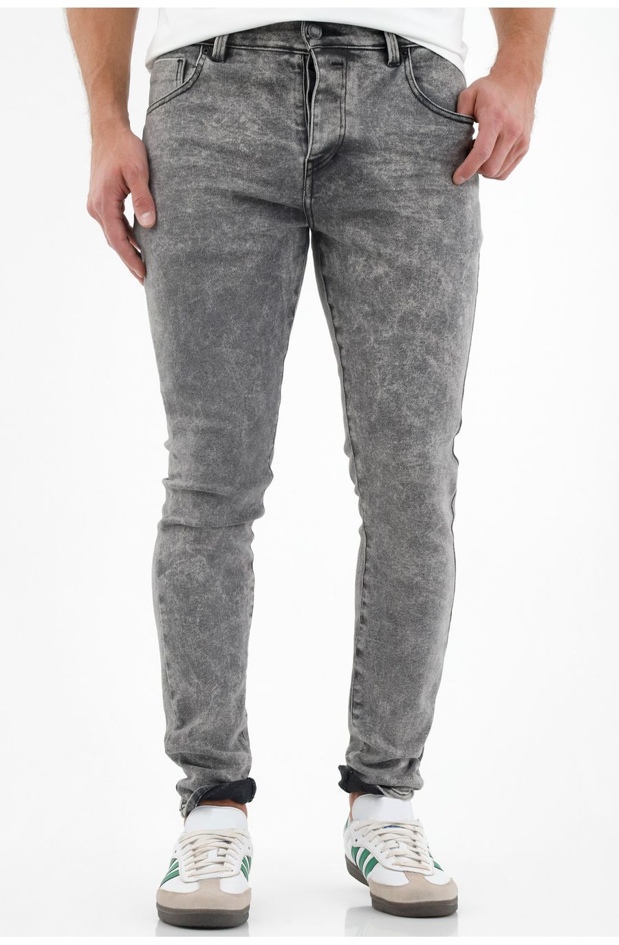 Jean Skinny negro para hombre