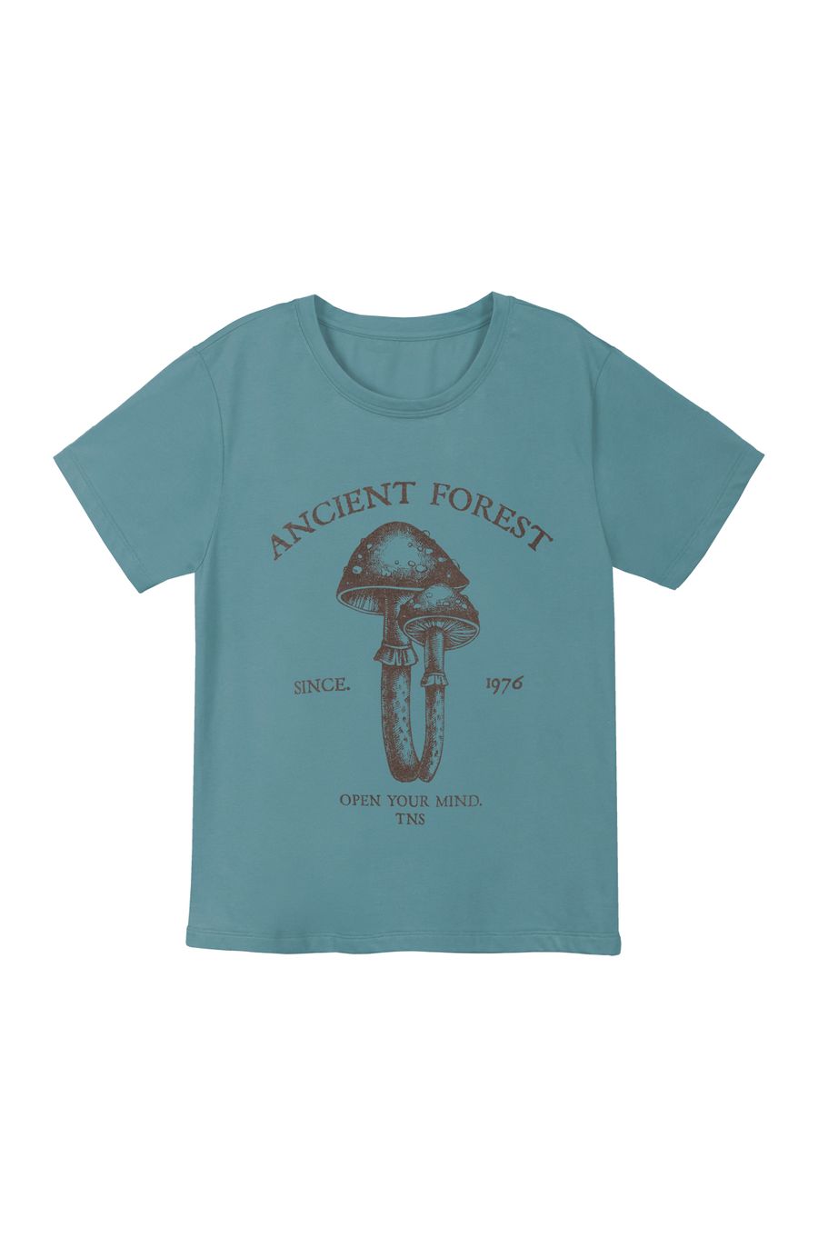 Camiseta azul estampada para hombre