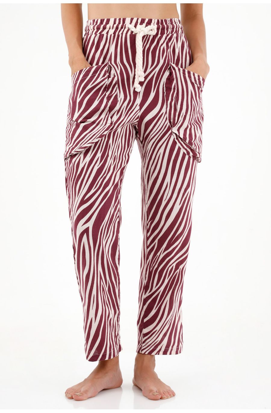 Pantalón de animal print para mujer
