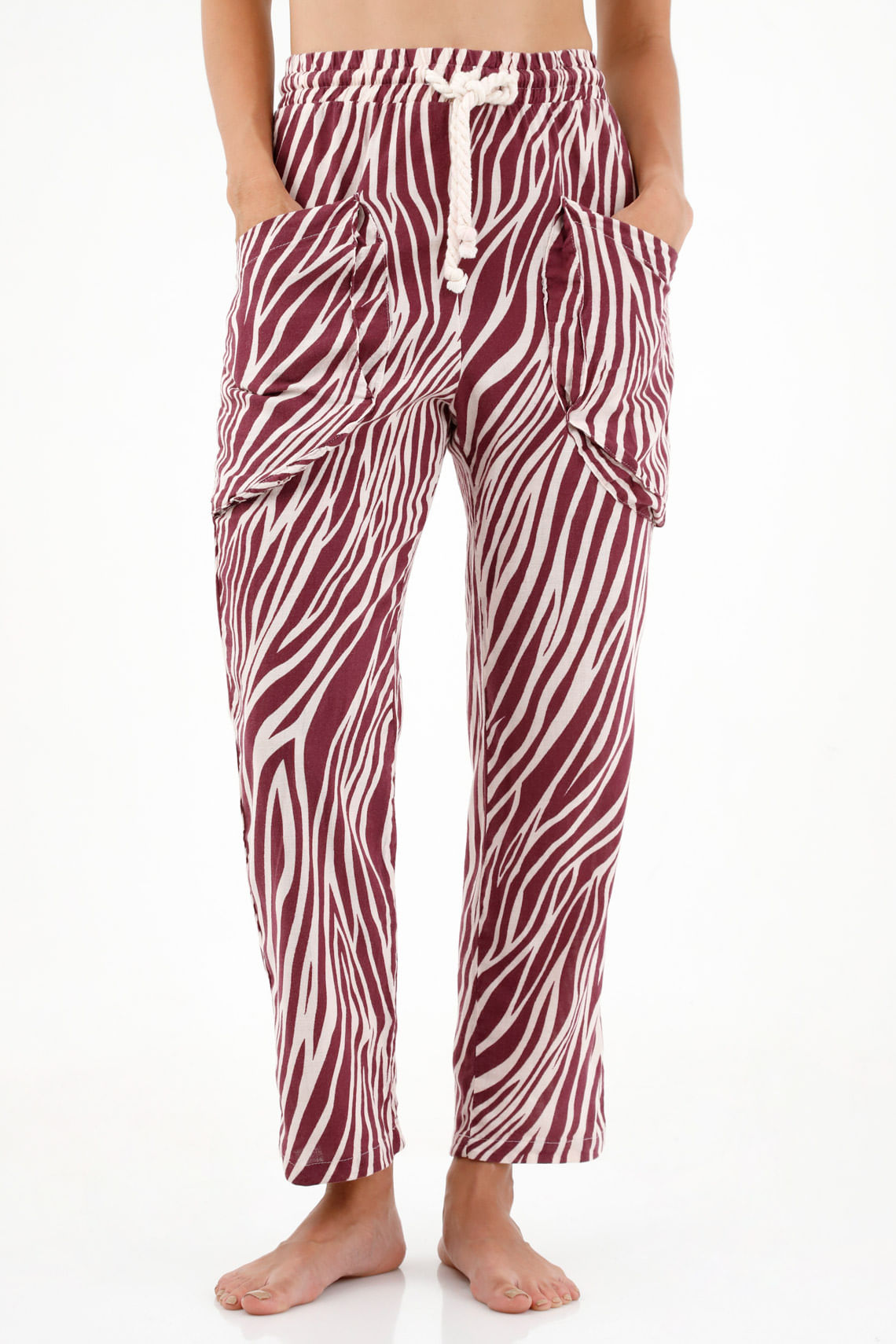 Pantalón de animal print para mujer