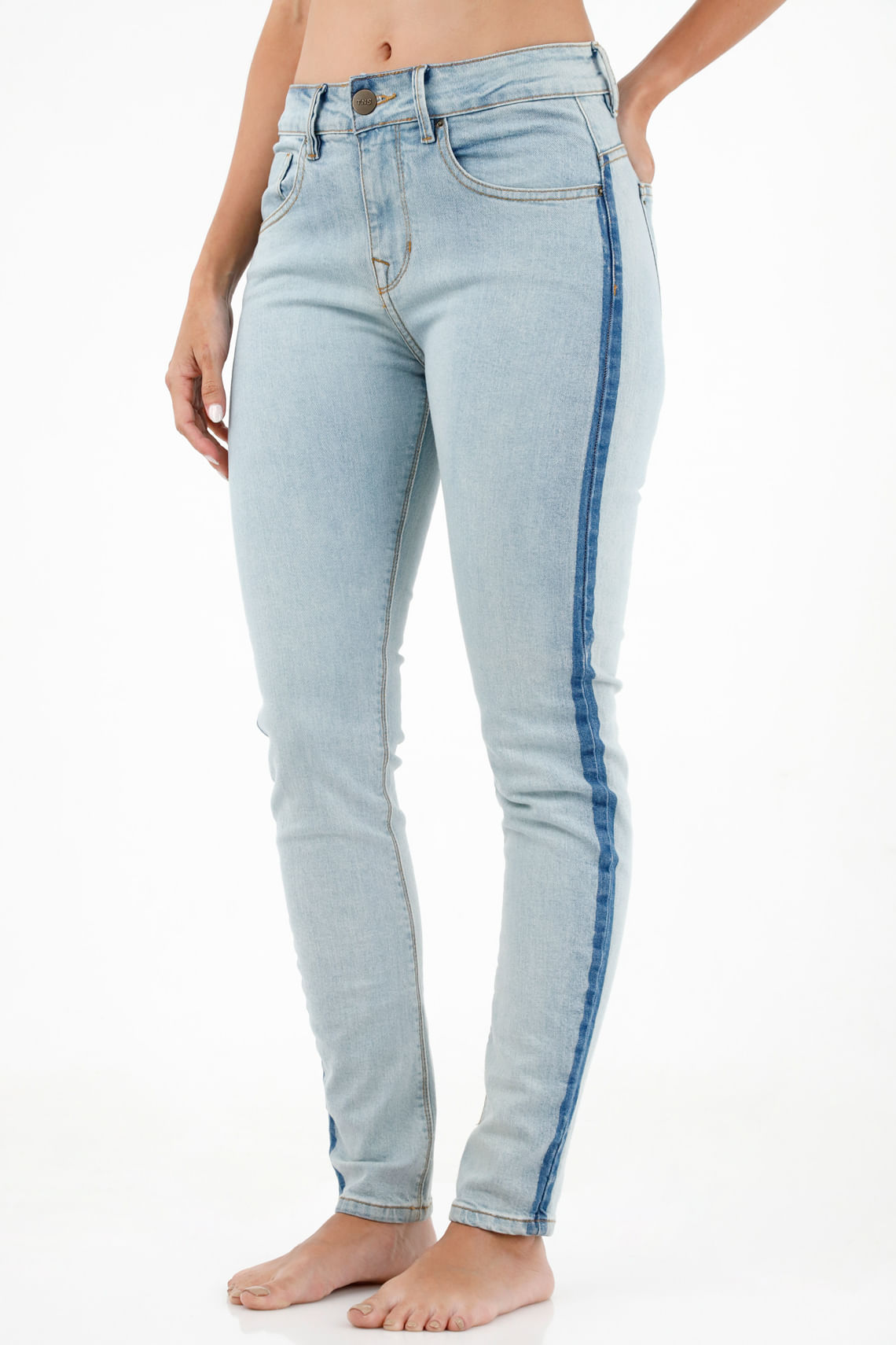 Jean Super Slim azul para mujer