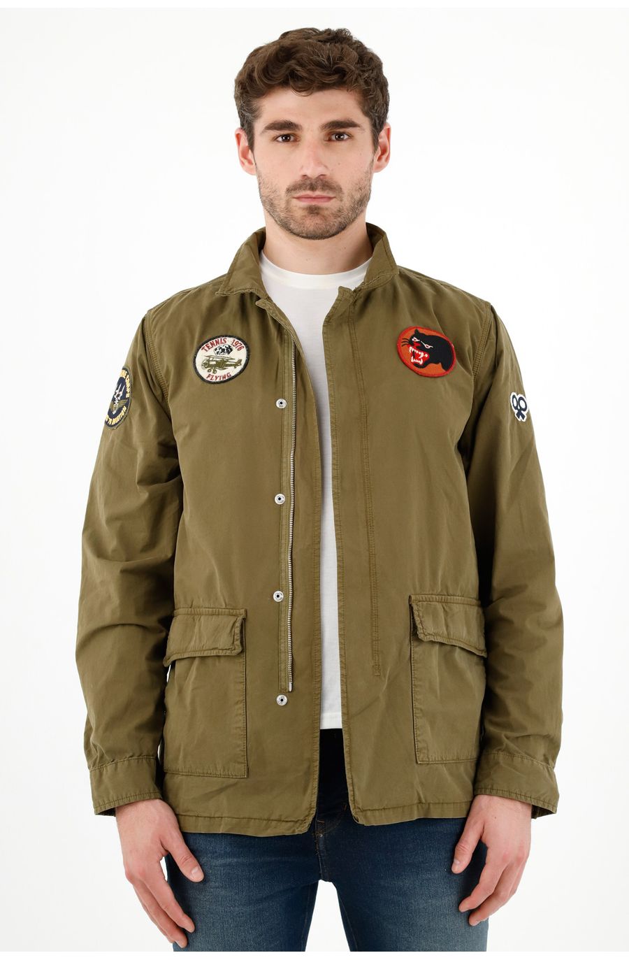 Chaqueta verde para hombre