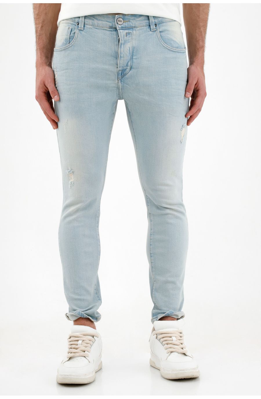 Jean skinny azul para hombre