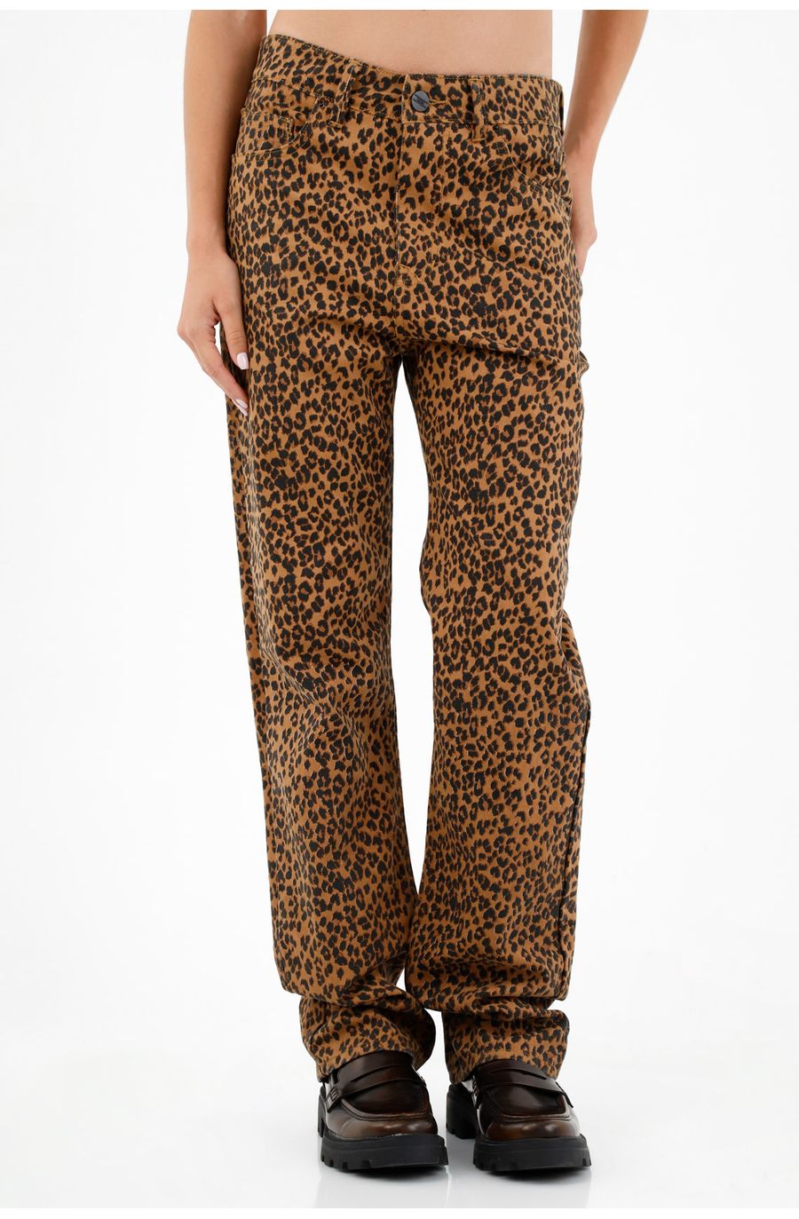 Pantalón de animal print para mujer