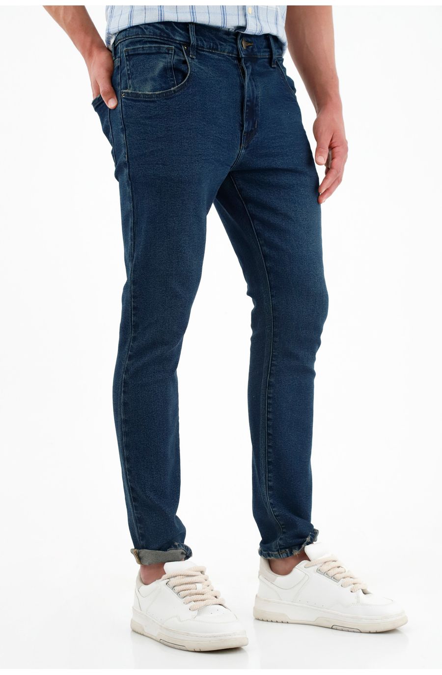 Jean Nudy azul tono oscuro para hombre