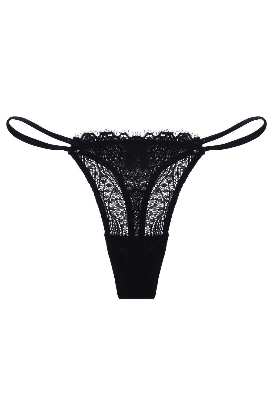 Panty negro tipo tanga para mujer