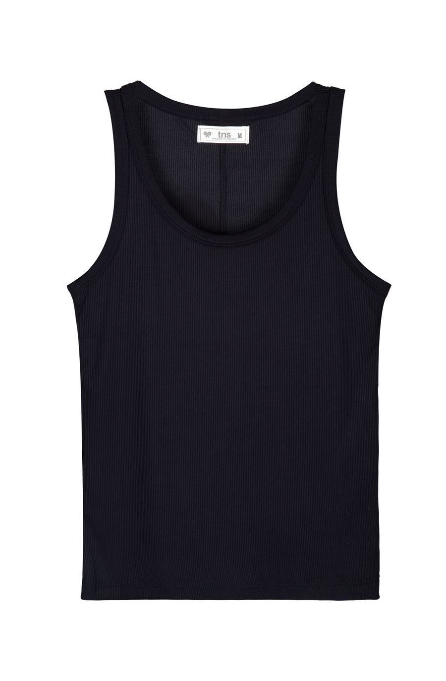 Camiseta manga sisa negra paa mujer
