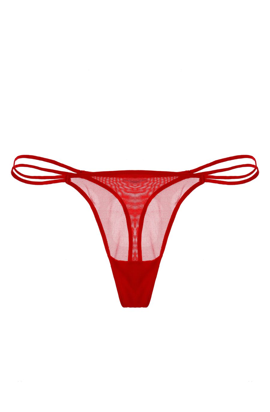Panty rojo tipo tanga para mujer