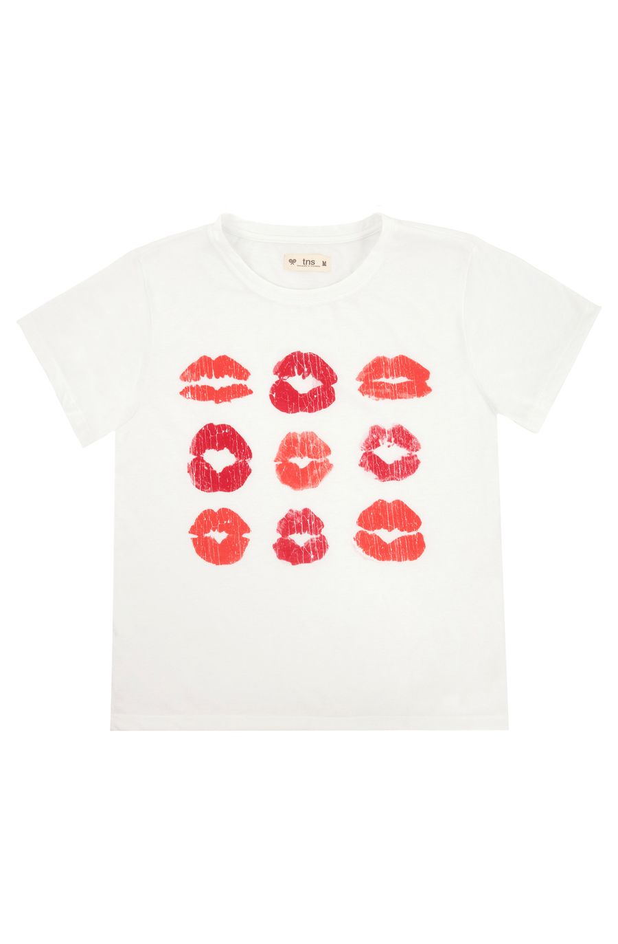 Camiseta blanca manga corta para mujer