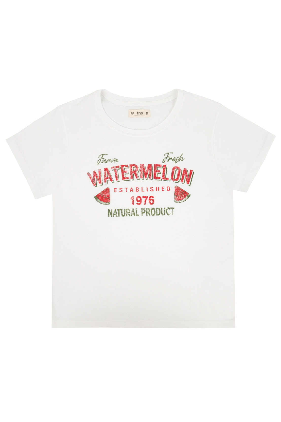 Camiseta blanca con estampado para mujer