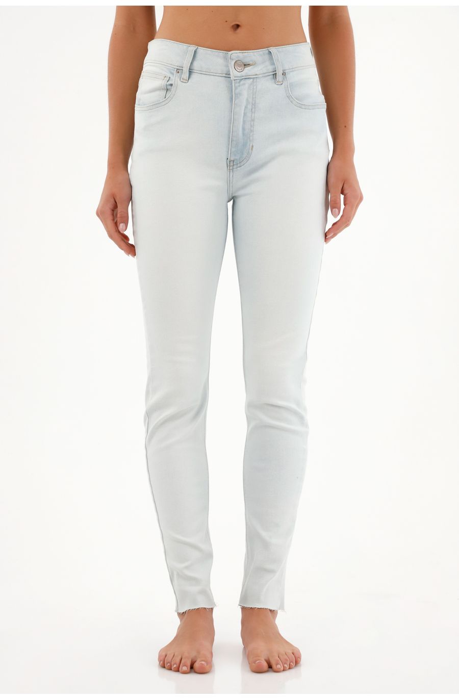 Jean Jegging tiro alto tono ice para mujer