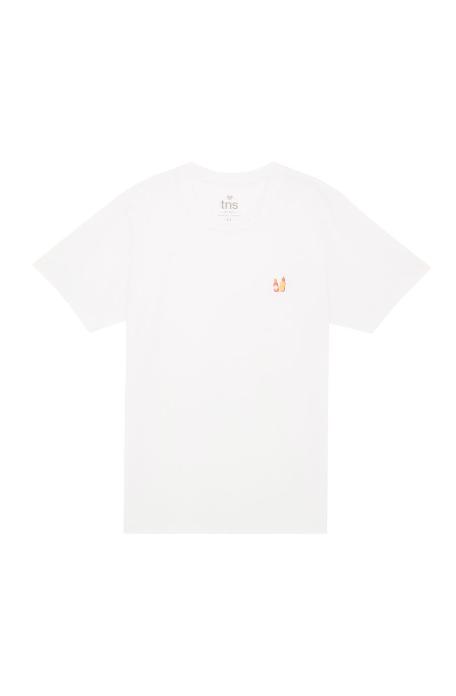 Camiseta básica de silueta tradicional blanca para hombre